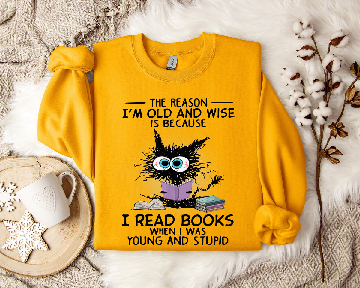 The Reason I'm Old And Wise Is Because I Read Books When I Was Young And Stupid Sweatshirt
