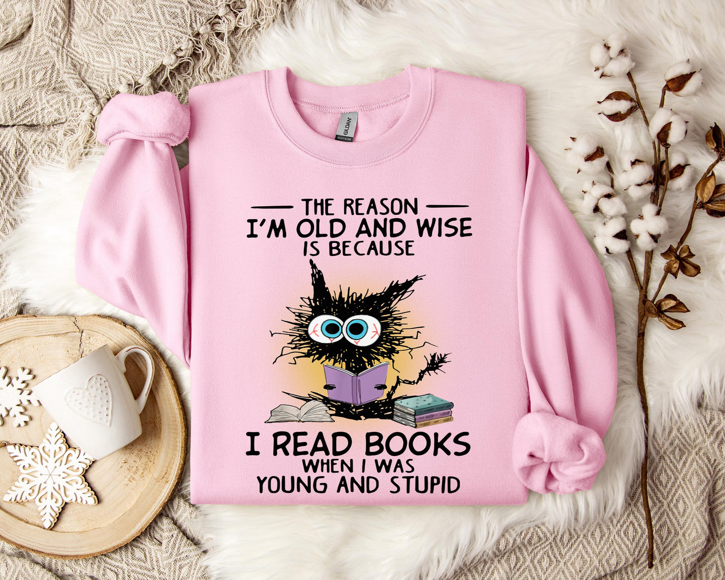 The Reason I'm Old And Wise Is Because I Read Books When I Was Young And Stupid Sweatshirt