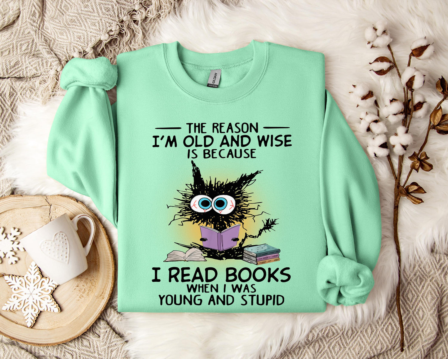 The Reason I'm Old And Wise Is Because I Read Books When I Was Young And Stupid Sweatshirt