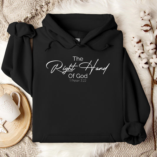 The Right Hand Of God 1 Peter 3.22 Hoodie