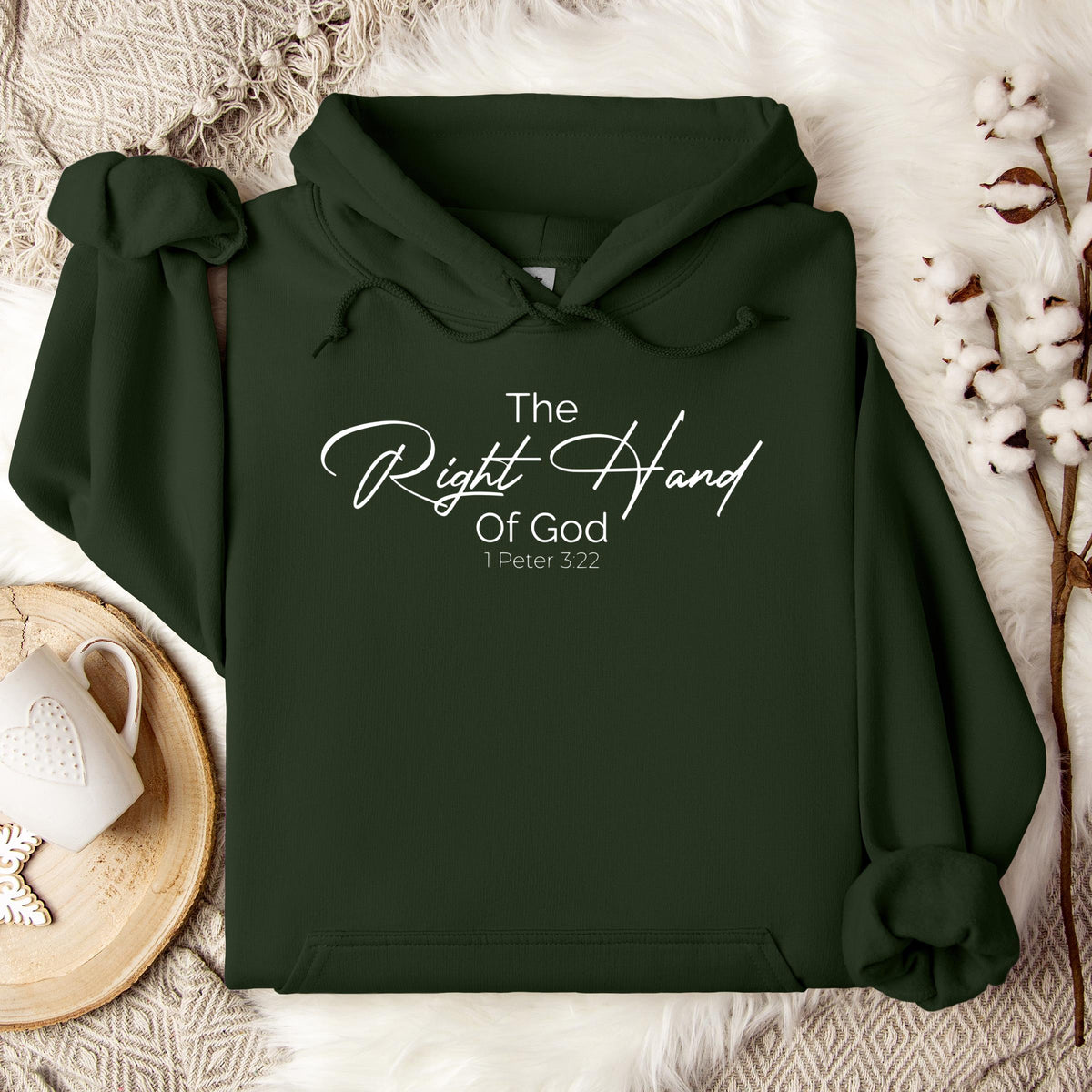 The Right Hand Of God 1 Peter 3.22 Hoodie