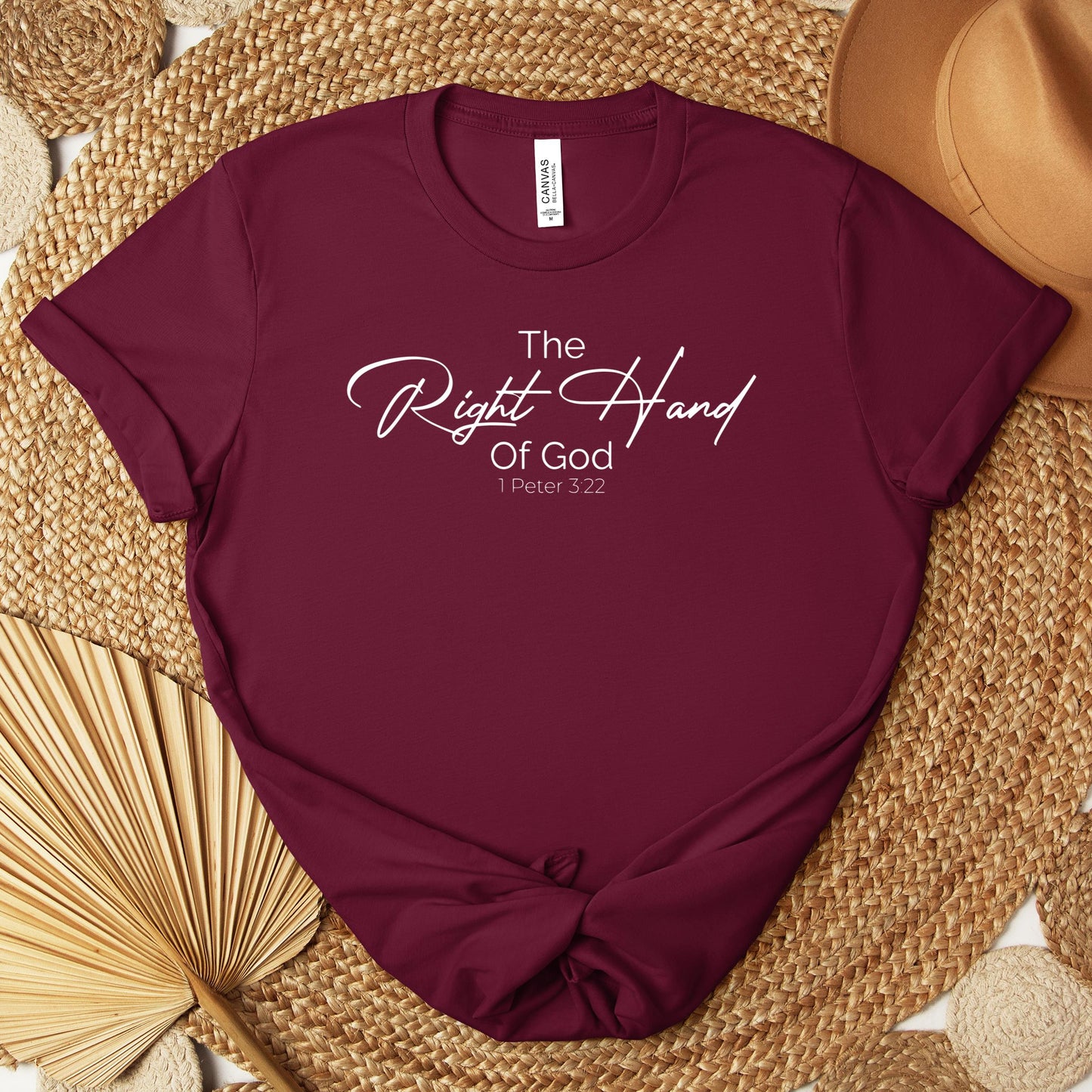 The Right Hand Of God 1 Peter 3.22 Premium T-shirt