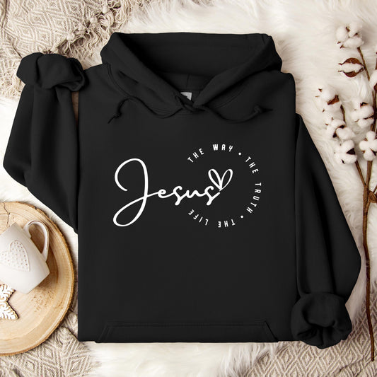 The Way The Truth The Life Jesus 01 Hoodie