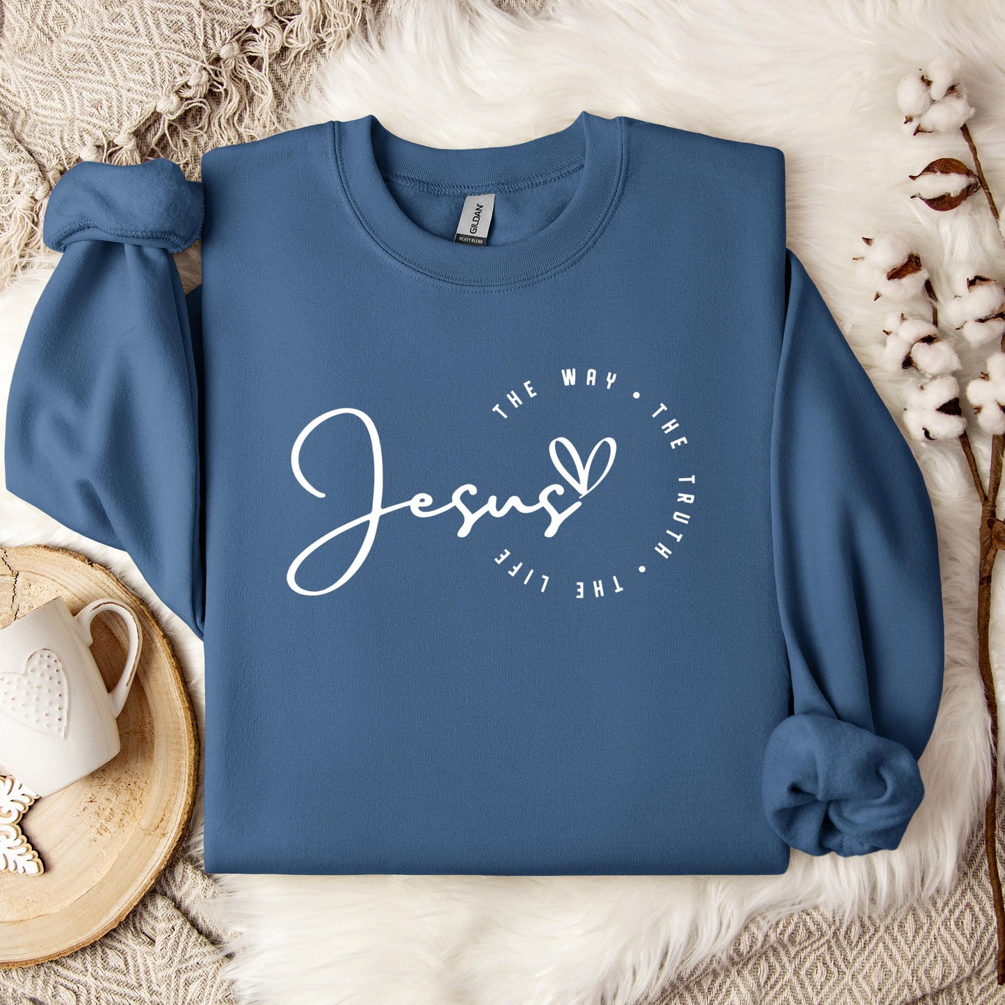 The Way The Truth The Life Jesus 01 Sweatshirt