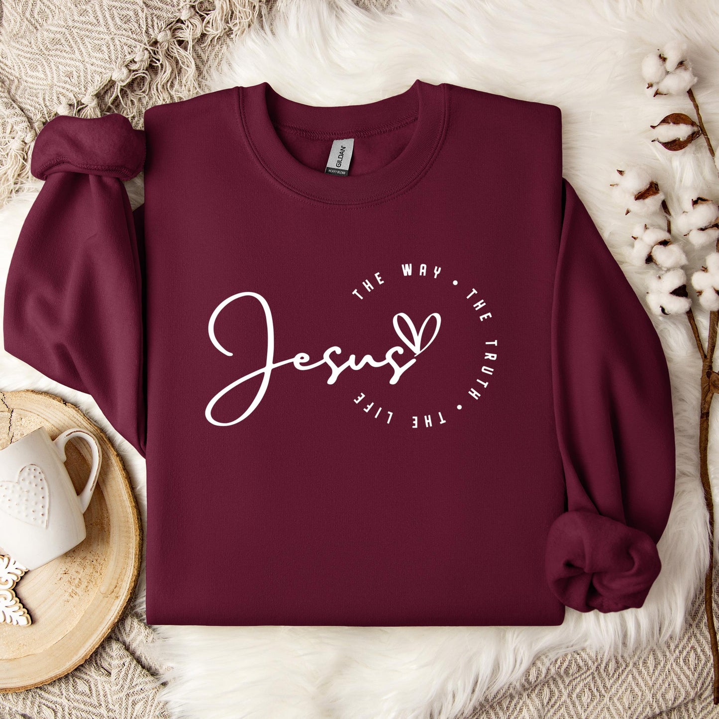 The Way The Truth The Life Jesus 01 Sweatshirt