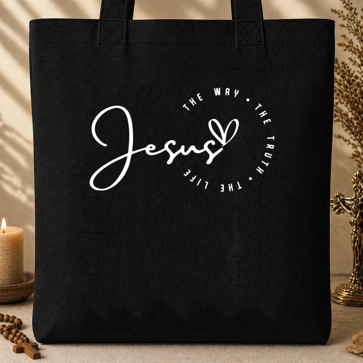 The Way The Truth The Life Jesus 01 Tote Bag