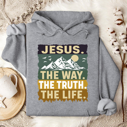 The Way The Truth The Life Jesus 02 Hoodie