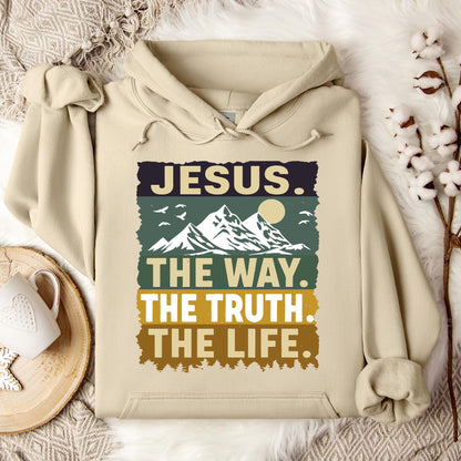 The Way The Truth The Life Jesus 02 Hoodie