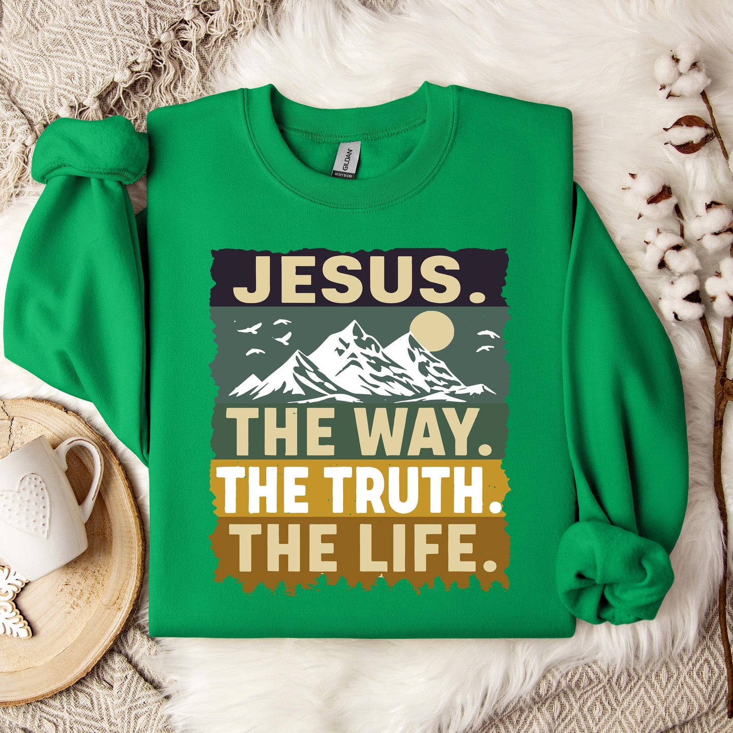 The Way The Truth The Life Jesus 02 Sweatshirt