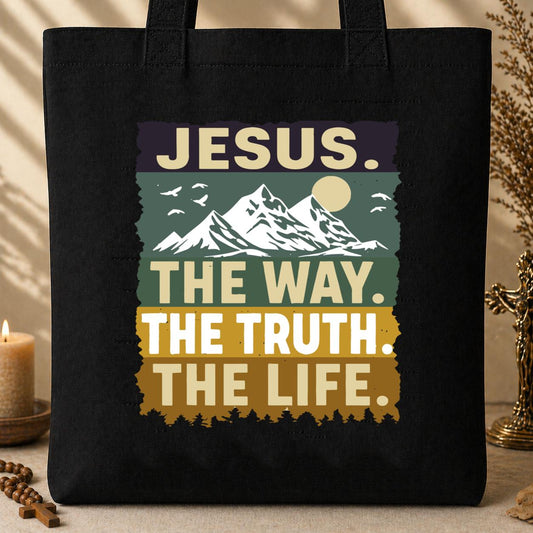 The Way The Truth The Life Jesus 02 Tote Bag