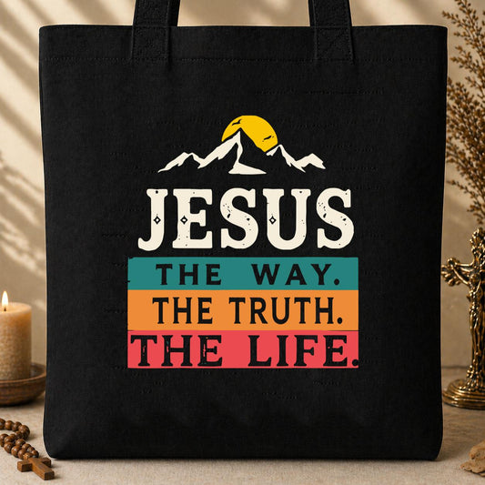 The Way The Truth The Life Jesus 03 Tote Bag