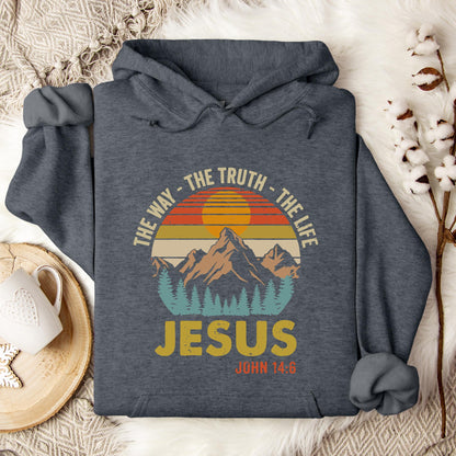 The Way The Truth The Life Jesus John 14.6 Hoodie