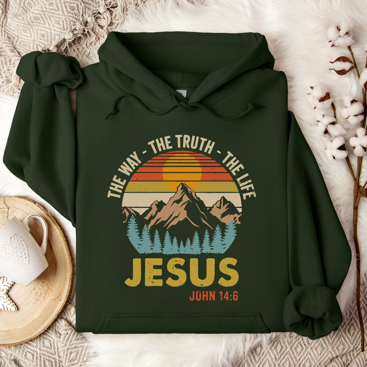 The Way The Truth The Life Jesus John 14.6 Hoodie