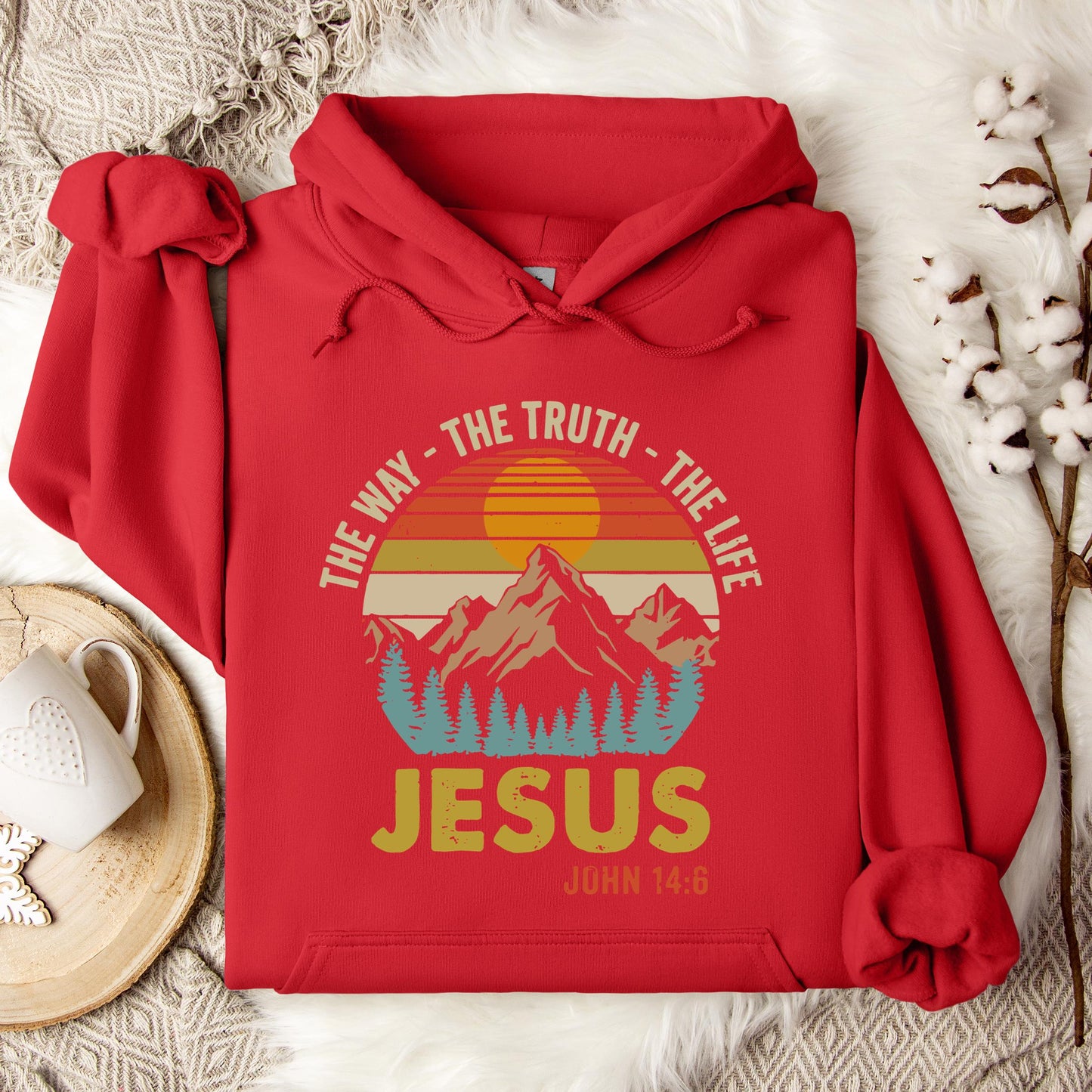 The Way The Truth The Life Jesus John 14.6 Hoodie