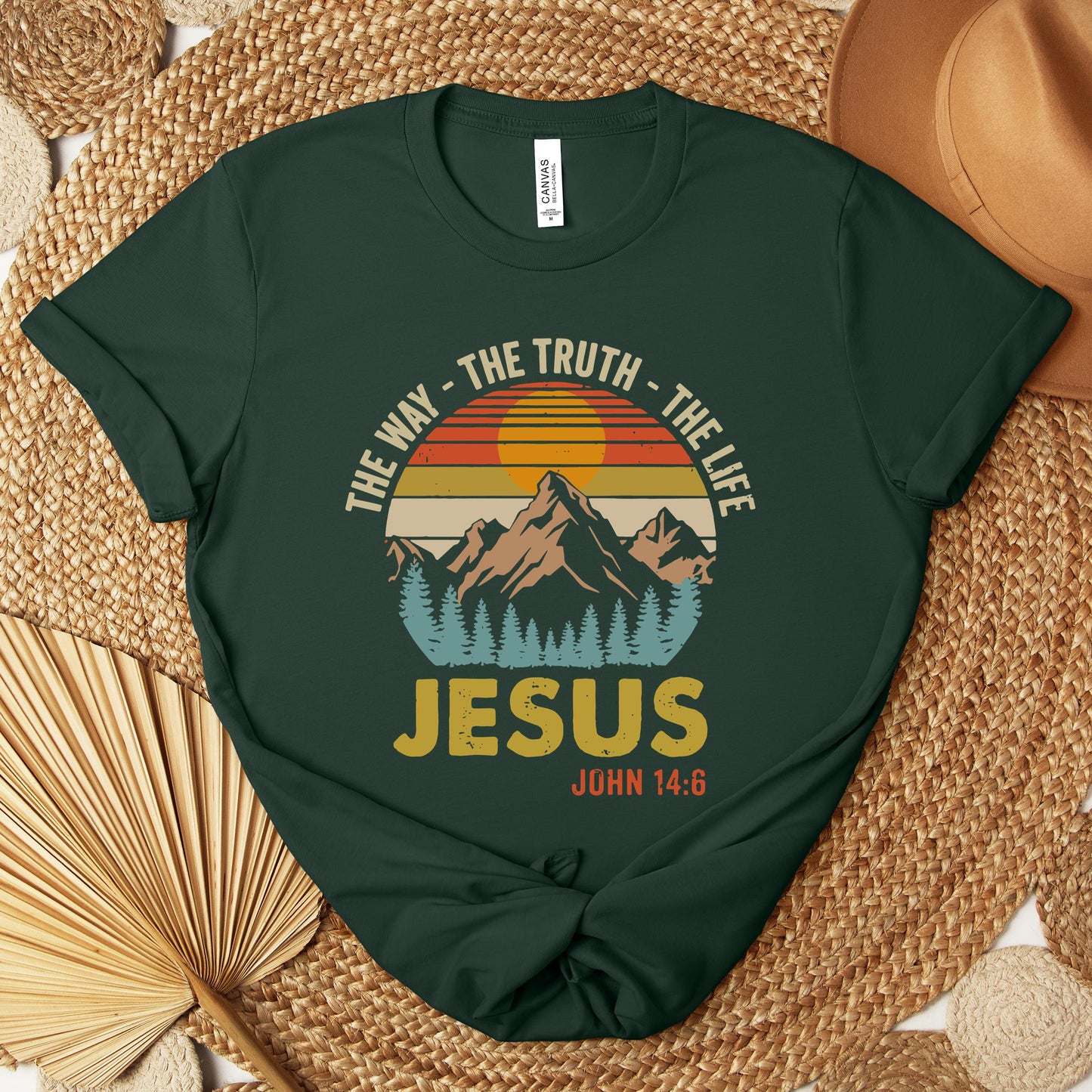 The Way The Truth The Life Jesus John 14.6 Premium T-shirt