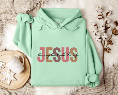 The Way The Truth The Life Jesus Hoodie