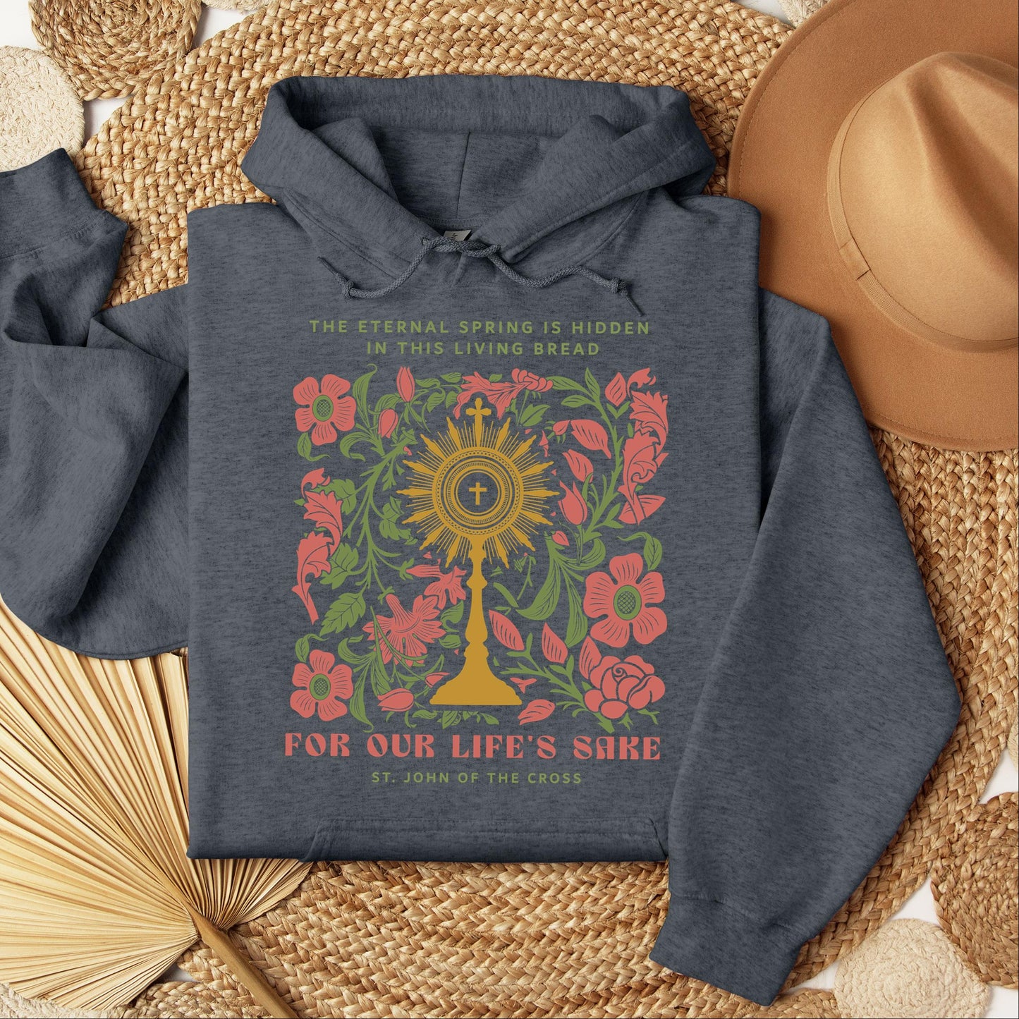 The eternal spring is hidden in this living bread For our life's sake 01
