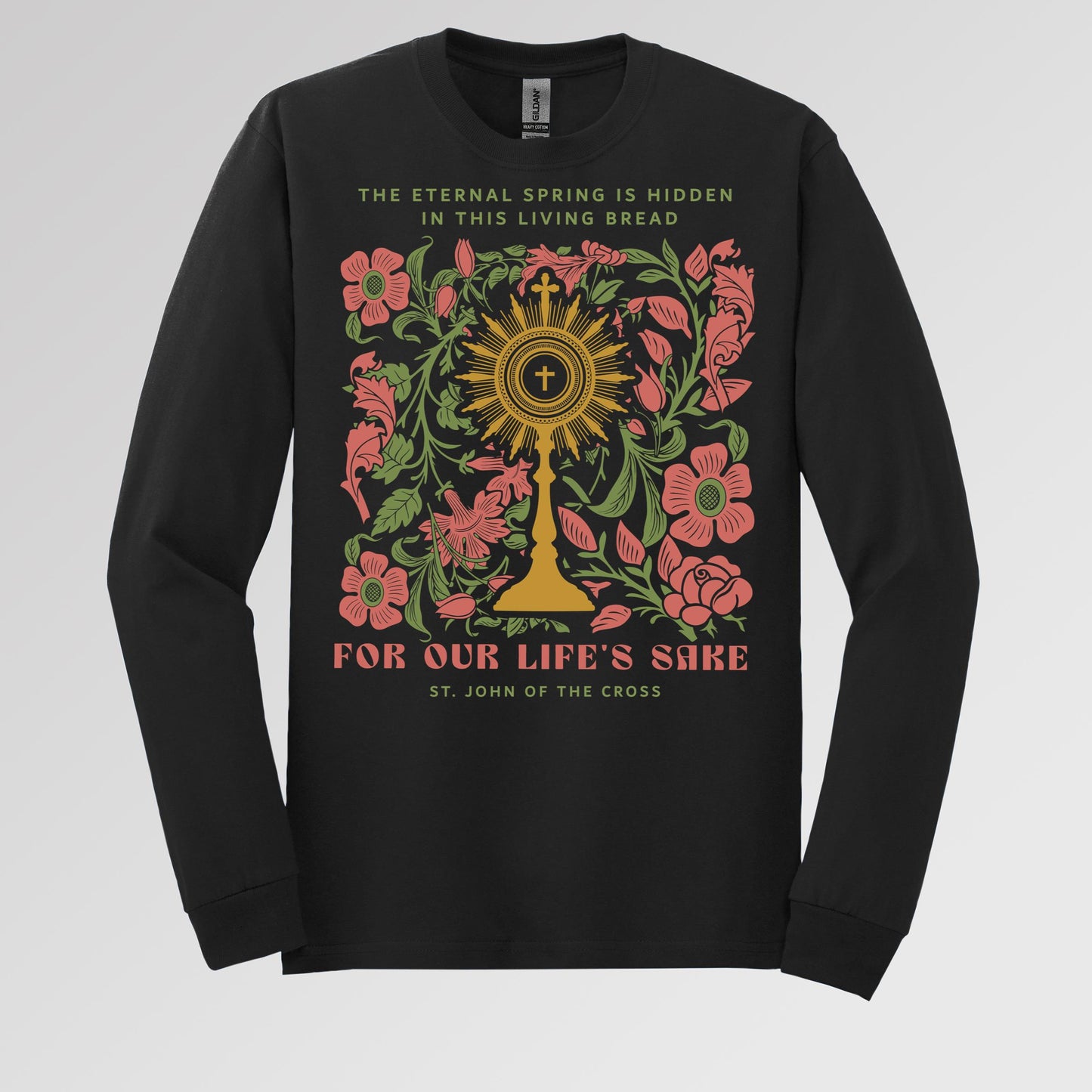 The eternal spring is hidden in this living bread For our life's sake 01