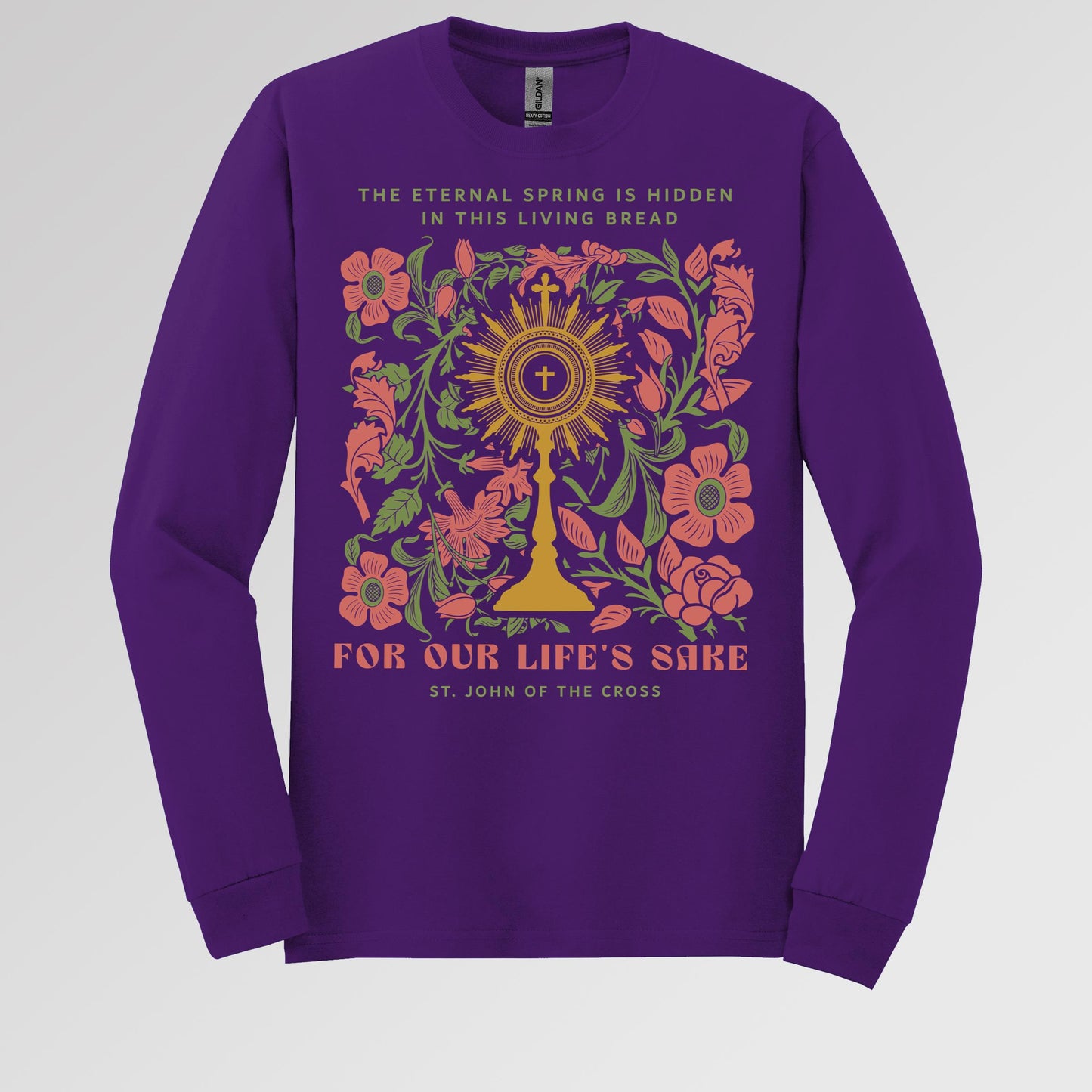 The eternal spring is hidden in this living bread For our life's sake 01