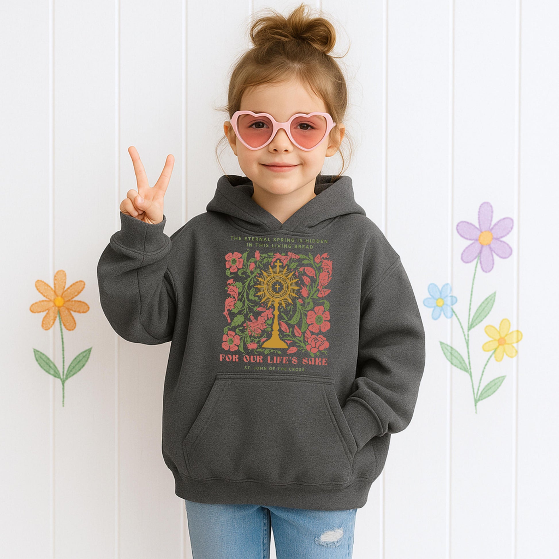 The eternal spring is hidden in this living bread For our life's sake 01