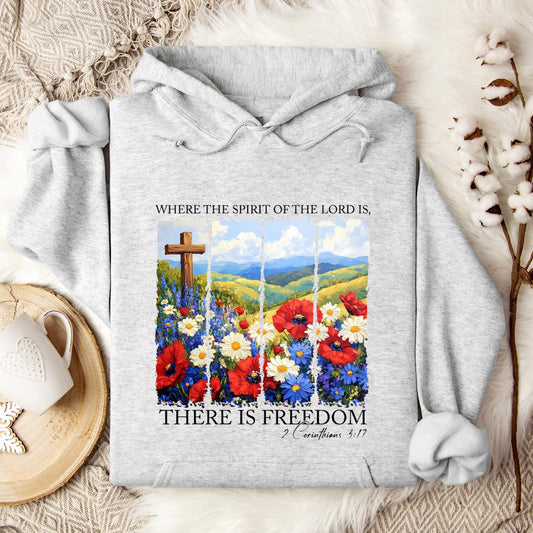 There Is Freedom 2 Corinthians 3.17 Hoodie