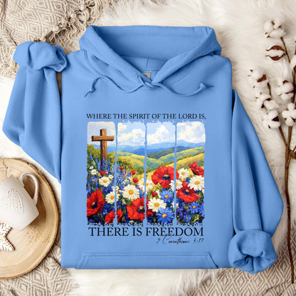 There Is Freedom 2 Corinthians 3.17 Hoodie