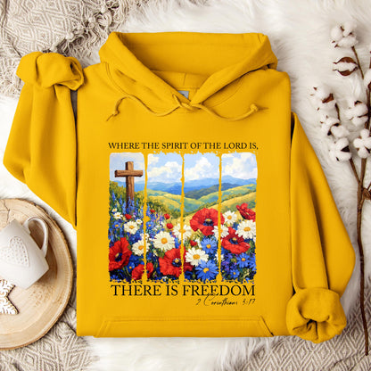 There Is Freedom 2 Corinthians 3.17 Hoodie