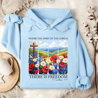 There Is Freedom 2 Corinthians 3.17 Hoodie