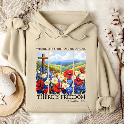 There Is Freedom 2 Corinthians 3.17 Hoodie