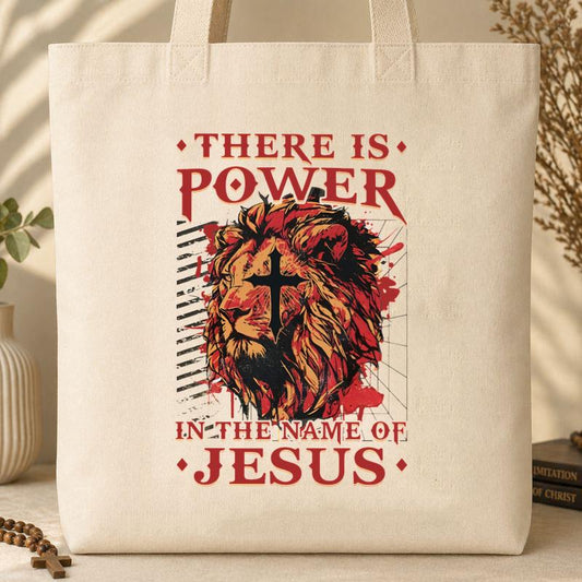 There Is Power In The Name Of Jesus 02 Tote Bag