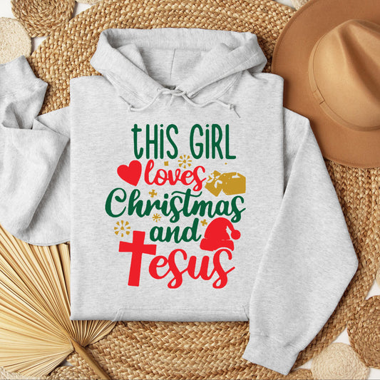 This Girl Loves Christmas And Jesus