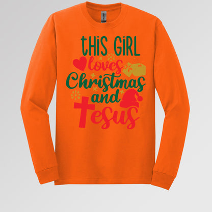 This Girl Loves Christmas And Jesus