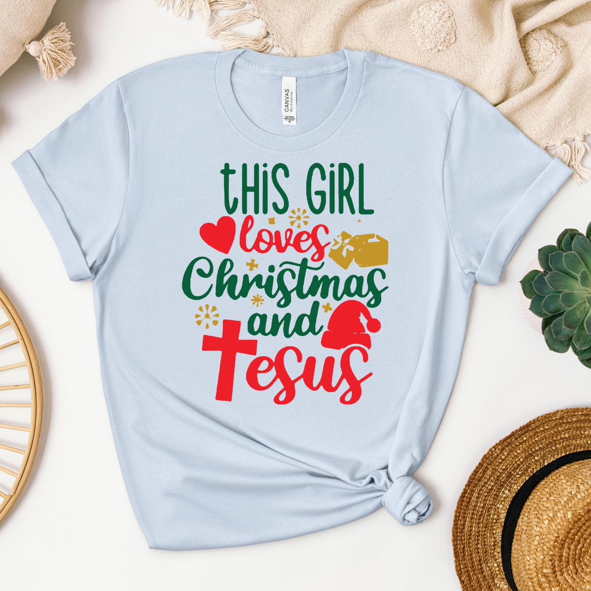 This Girl Loves Christmas And Jesus