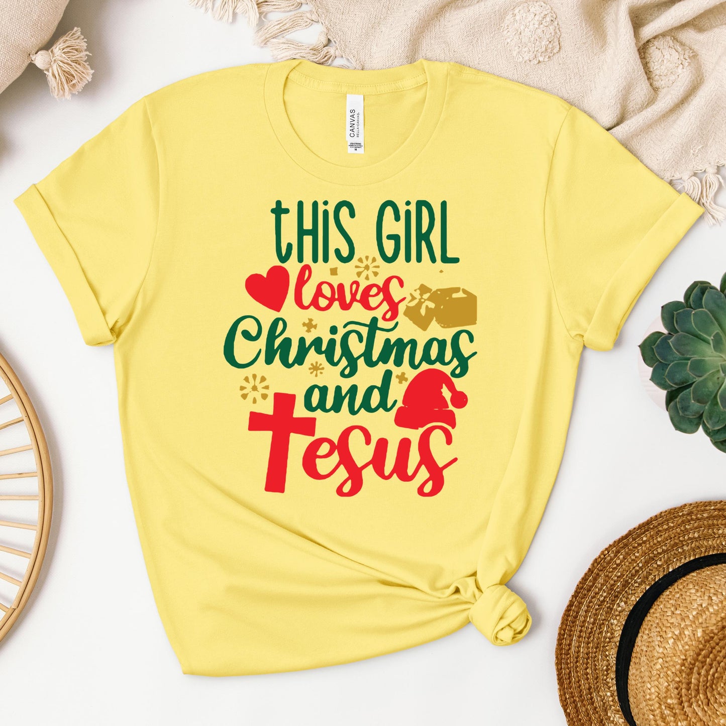 This Girl Loves Christmas And Jesus