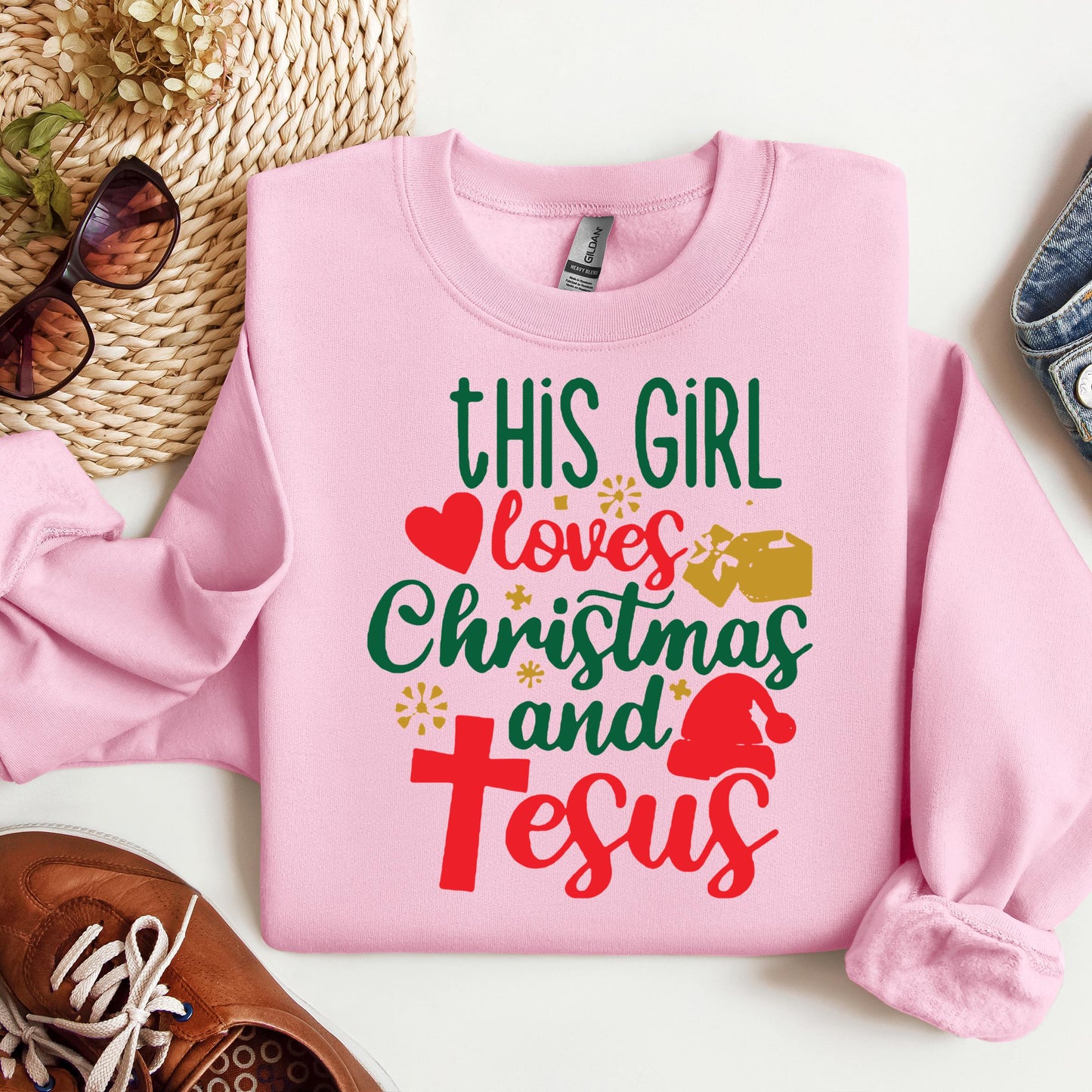 This Girl Loves Christmas And Jesus
