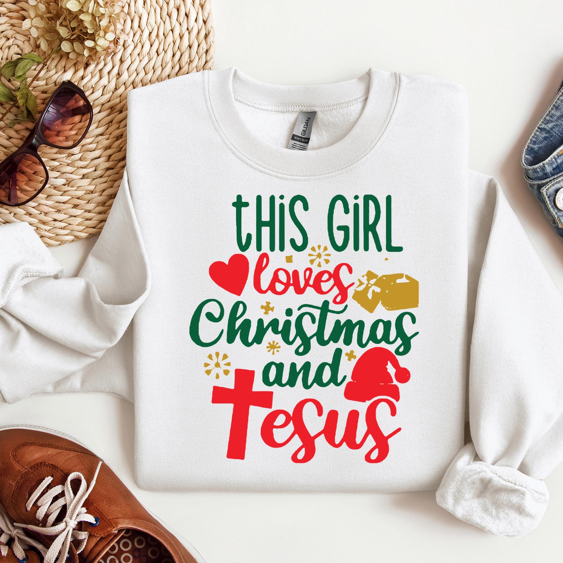 This Girl Loves Christmas And Jesus
