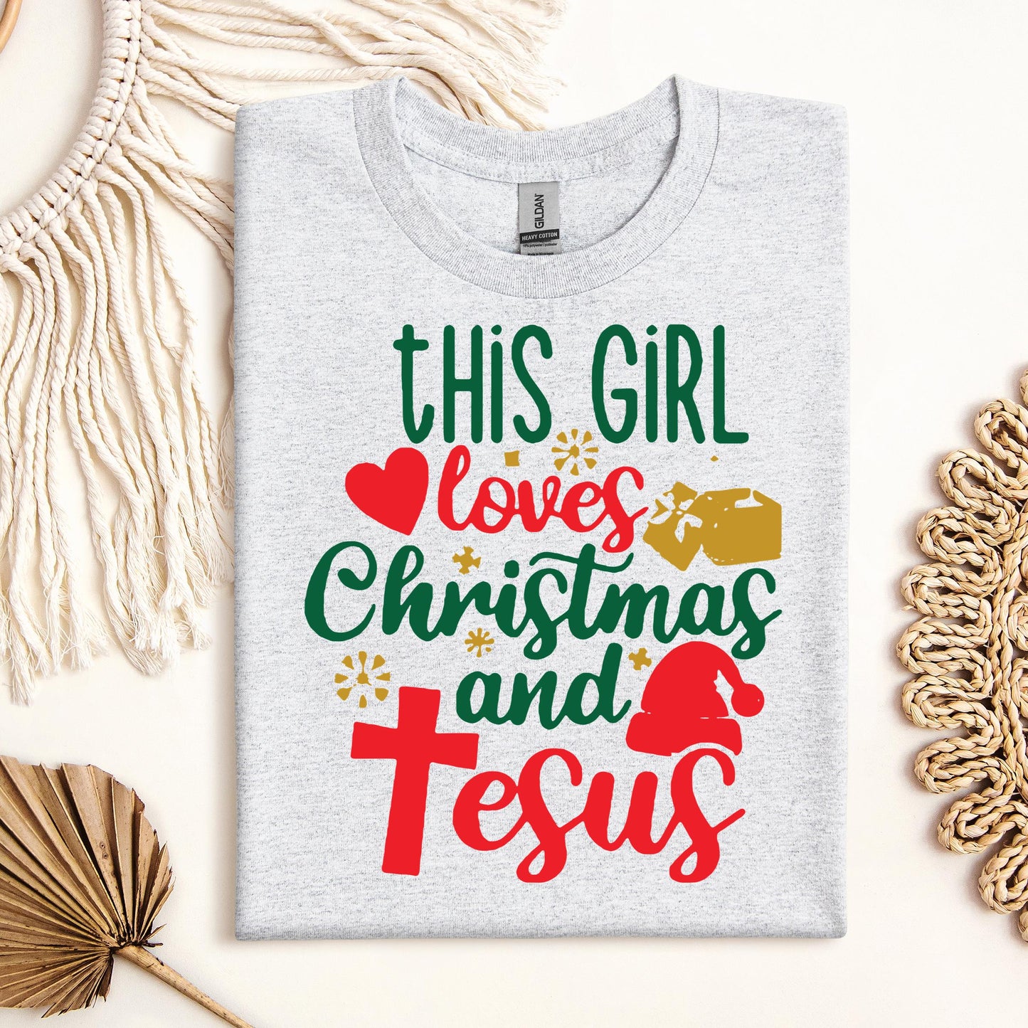 This Girl Loves Christmas And Jesus