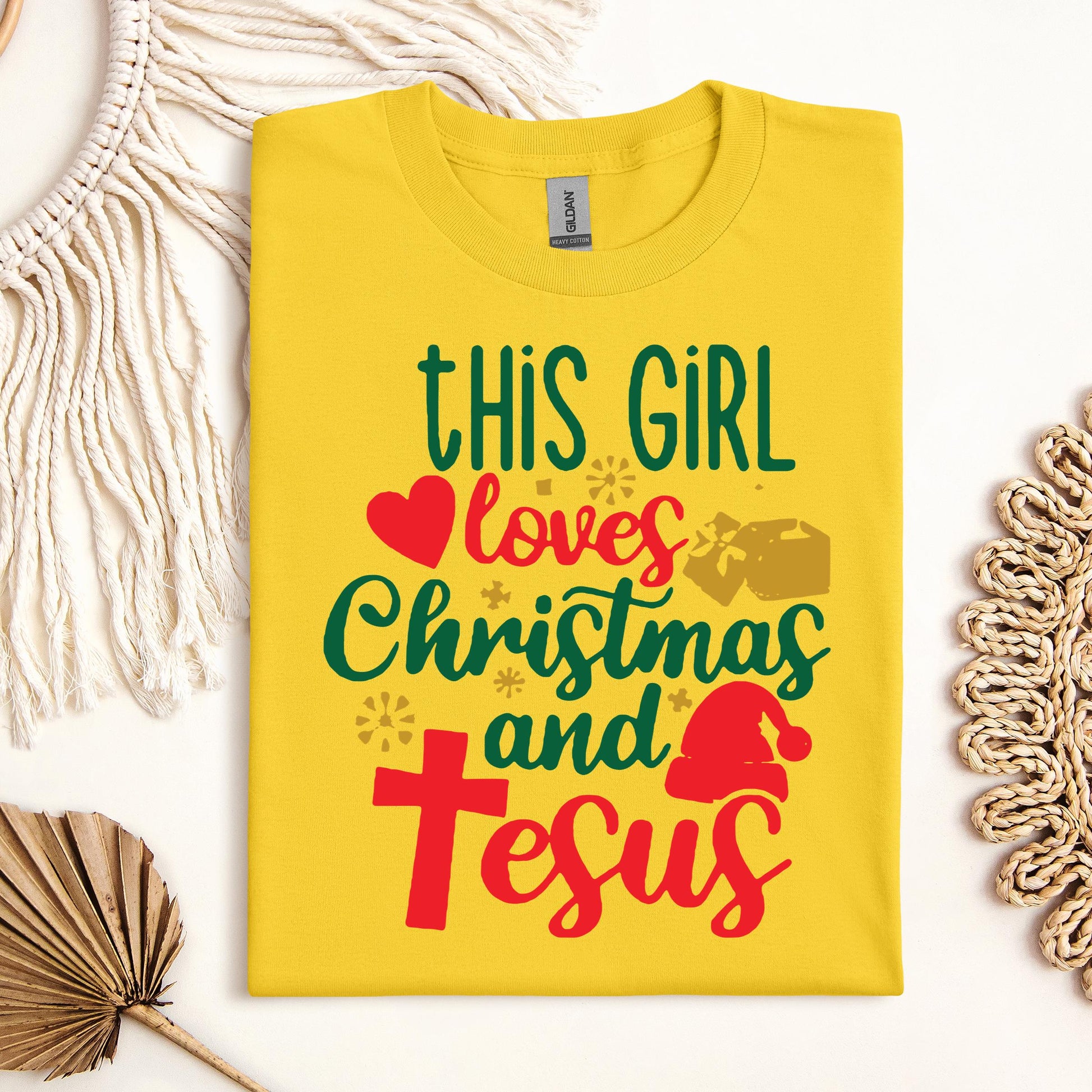 This Girl Loves Christmas And Jesus