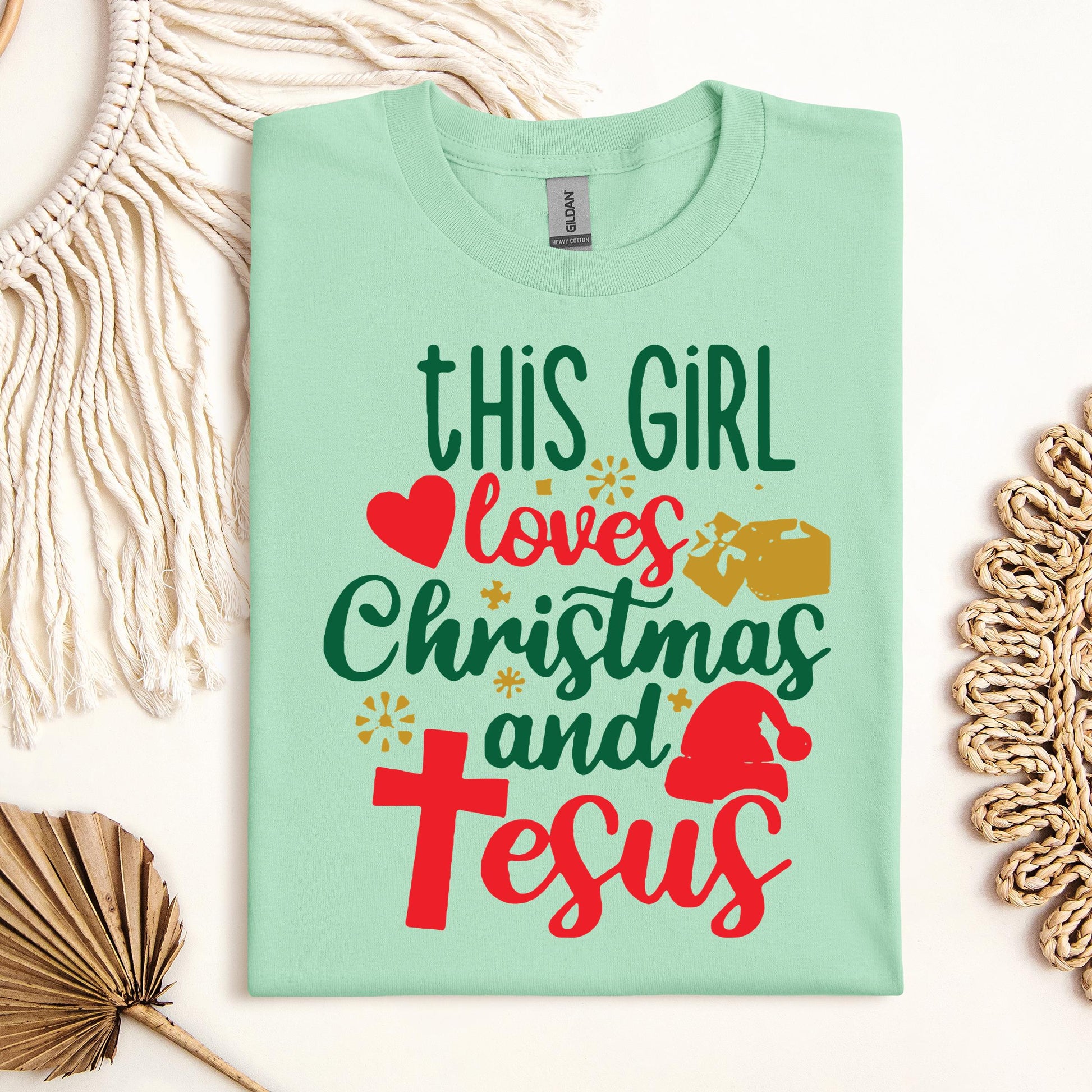 This Girl Loves Christmas And Jesus