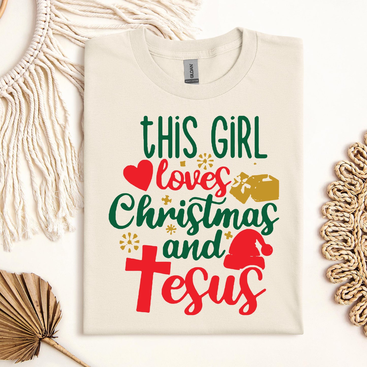This Girl Loves Christmas And Jesus