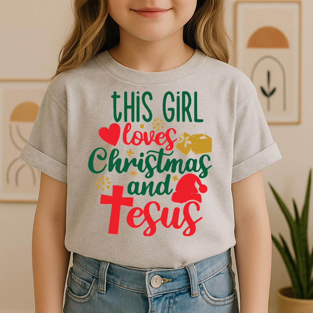 This Girl Loves Christmas And Jesus