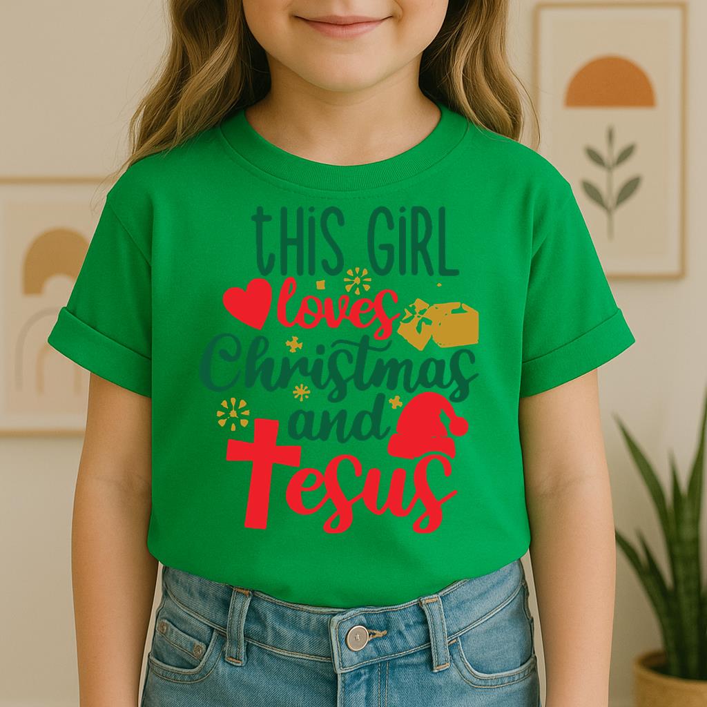 This Girl Loves Christmas And Jesus