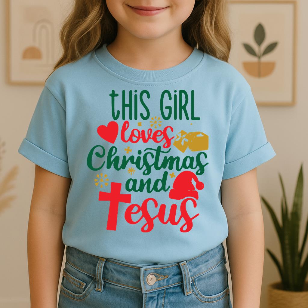 This Girl Loves Christmas And Jesus