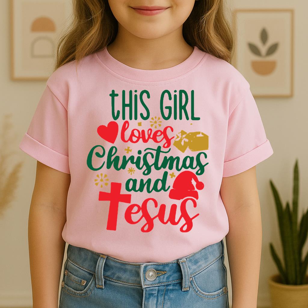 This Girl Loves Christmas And Jesus