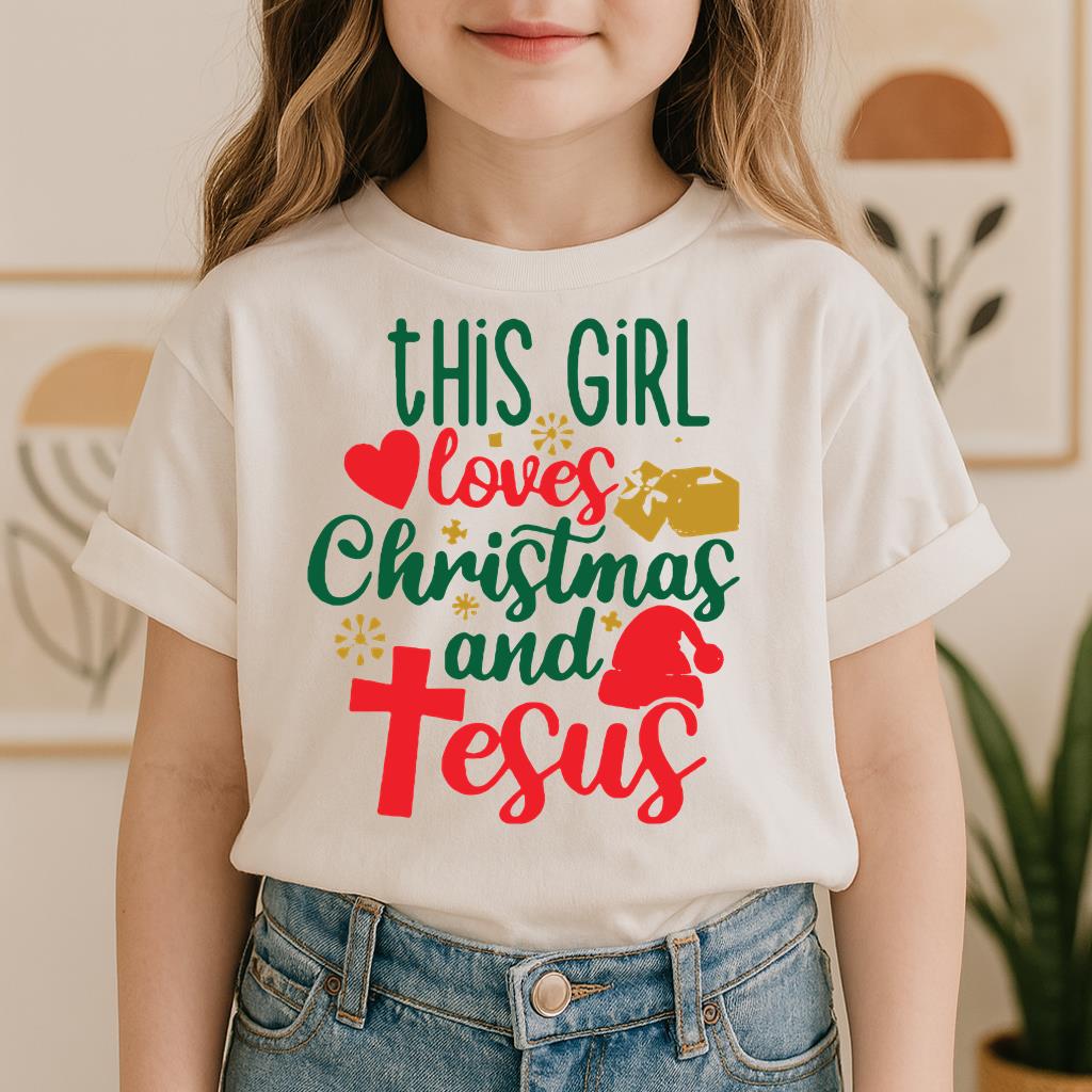 This Girl Loves Christmas And Jesus
