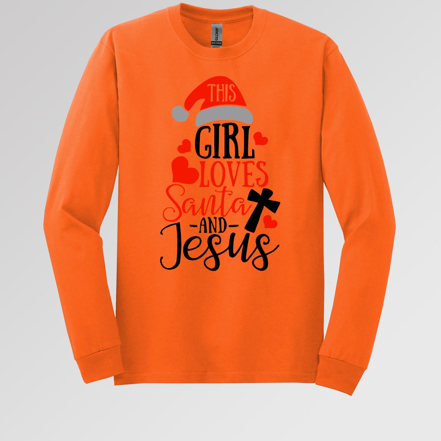 This Girl Loves Santa And Jesus