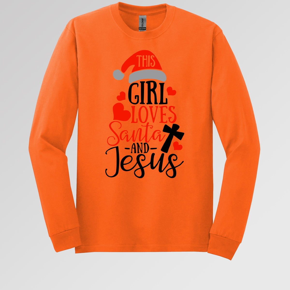 This Girl Loves Santa And Jesus