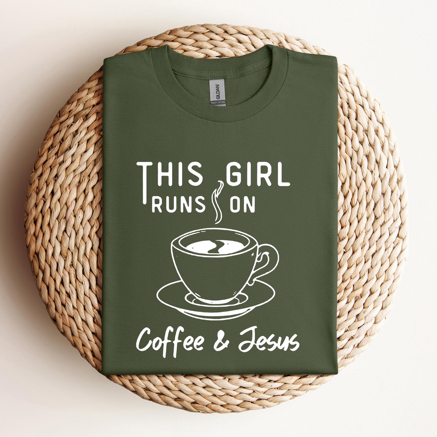This Girl Runs On Coffee & Jesus