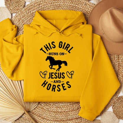 This Girl Runs On Jesus And Horses