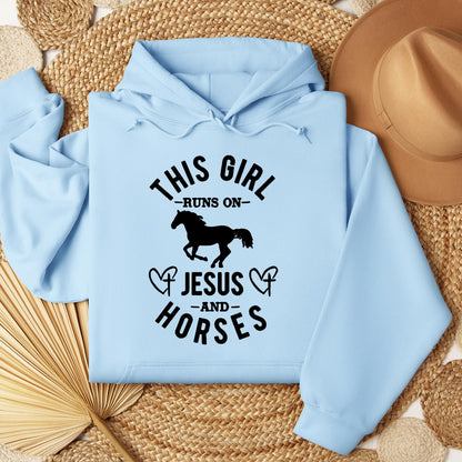 This Girl Runs On Jesus And Horses